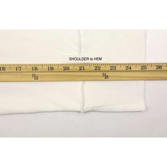 Spanx Women's Perfect Length Dolman 3/4 Sleeve Crew Neck White Sweatshirt Sz S - Picture 5 of 8